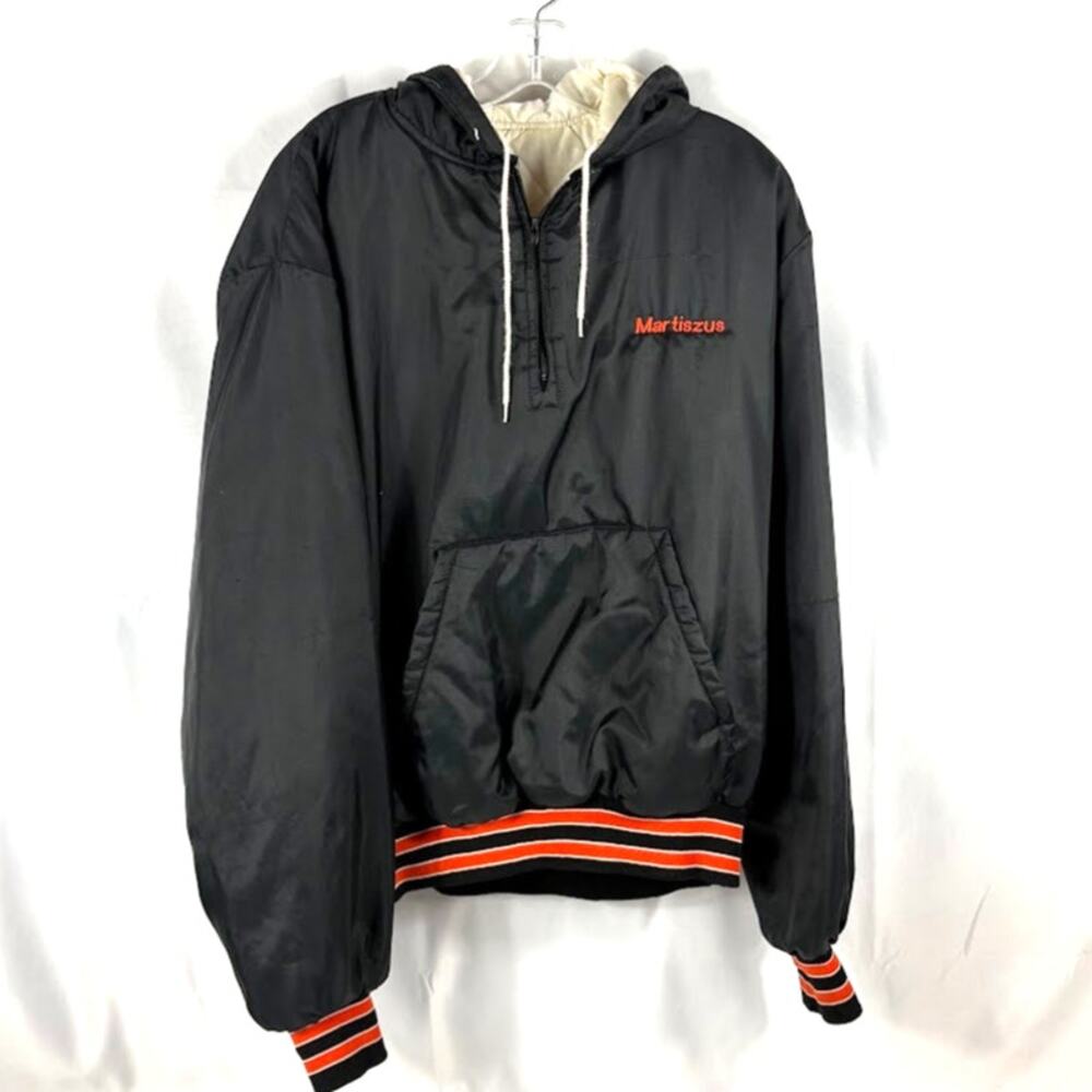 Holloway Quilted Hoodie L 1/4 Zip Wesclin Warriors. Vintage